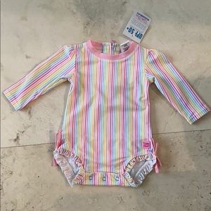 NWT rufflebutt long sleeve bathing suit 6-12
